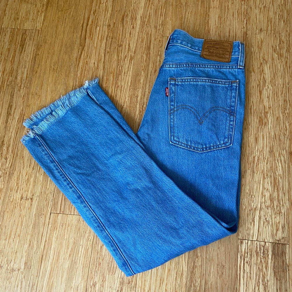 Levi’s Wedgie Straight Cropped Jeans
